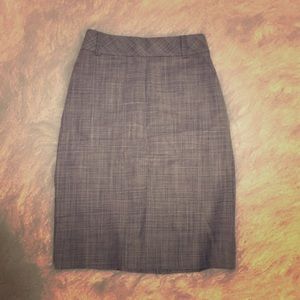 Banana Republic Gray Wool Pencil Skirt